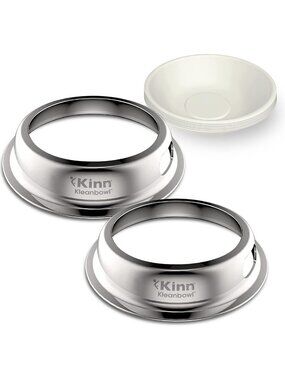 Stainless Steel Pet Bowl Set - 24 oz, Durable & Easy to Clean, 2-Pack